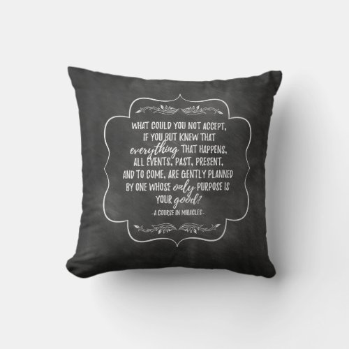 A Course in Miracles Inspirational Quote Pillow