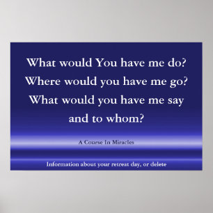 A Course In Miracles poster, Spiritual Quote Art Poster