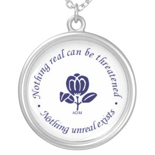 A Course in Miracles Silver Plated Necklace