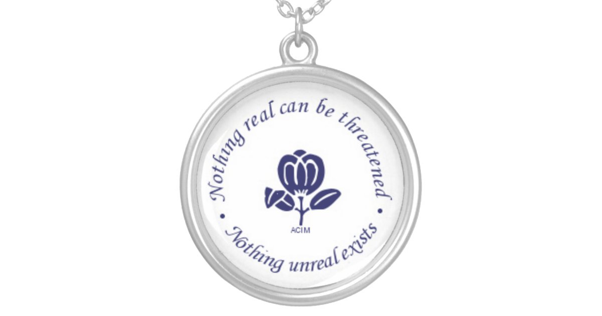 A Course in Miracles Silver Plated Necklace | Zazzle