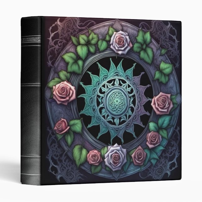 A Coven of Roses Faux Leather BOS 3 Ring Binder (Front/Spine)