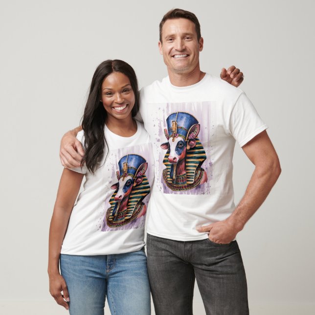 a cow with a stunning headdress adorned with jewel T-Shirt (Unisex)