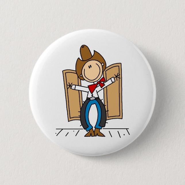 A Cowboy's Entrance Button (Front)