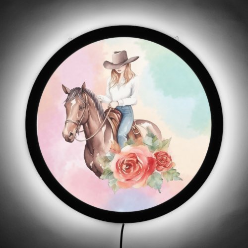 A Cowgirls Journey LED Sign