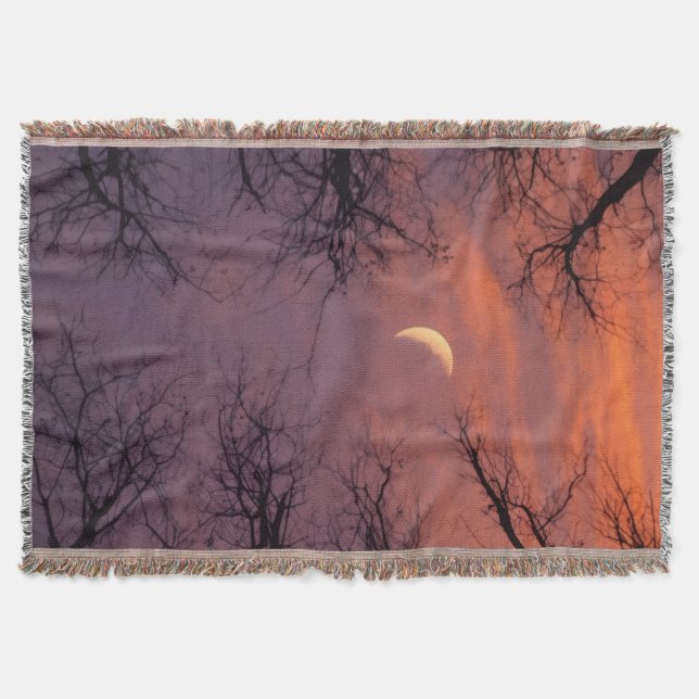a cozy and serene atmosphere throw blanket (Front)