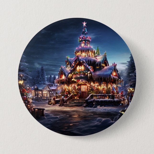 "A Cozy Christmas Retreat" Button (Front)