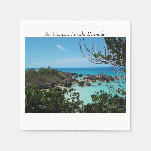 A Cozy Cove, St. George's Parish, Bermuda Napkins (Front)