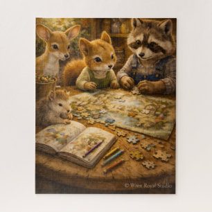 A Cozy Evening at Pinecone Hollow Jigsaw Puzzle