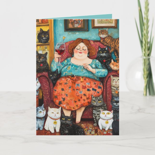 A Cozy Evening with Childless Cat Lady Invitation (Front)