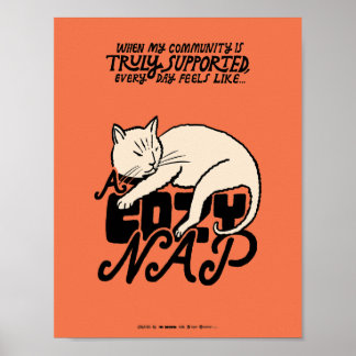 A Cozy Nap Poster