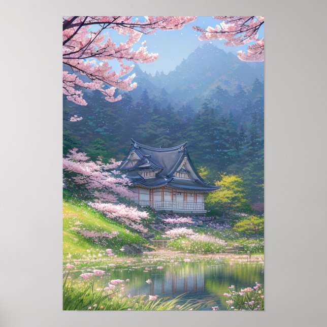 A Cozy Wooden House Poster (Front)