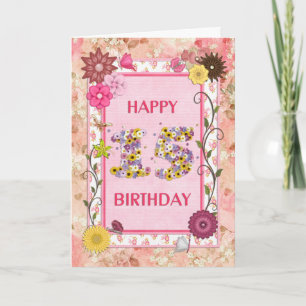 A craft look 15th birthday card