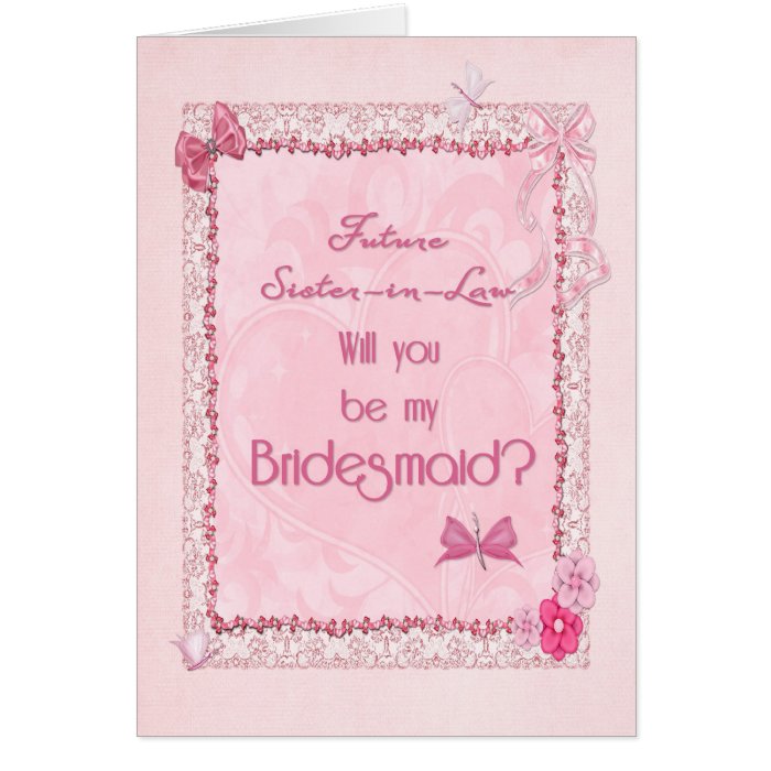 A craft look Bridesmaid invitation Cards