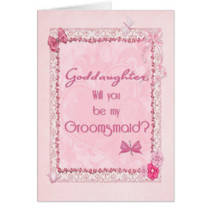 A craft look Groomsmaid invitation