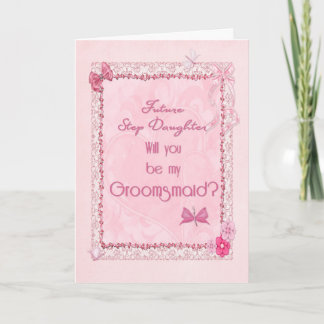 A craft look Groomsmaid invitation
