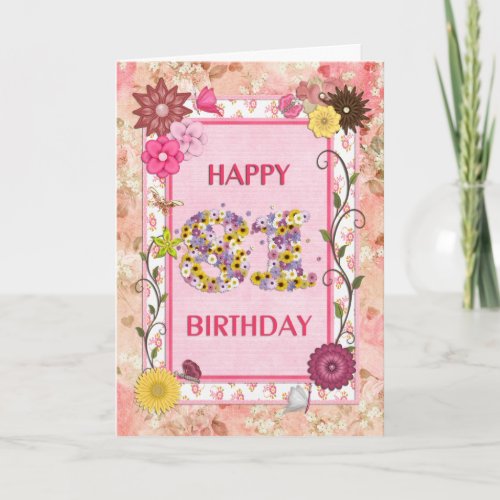 A craftlook 81st birthday card