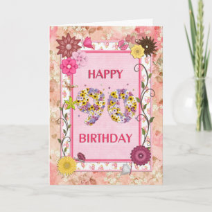 A craftlook 90th birthday card