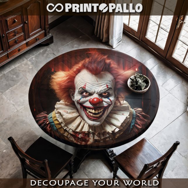 A crazy killer clown is hunting you down!  tissue paper (Creator Uploaded)