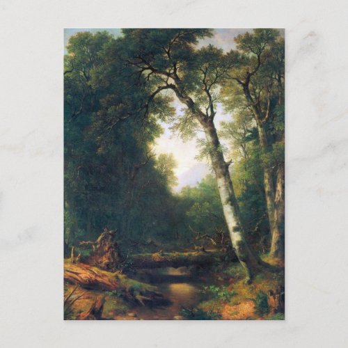 A creek in the woods by Asher Brown Durand Postcard