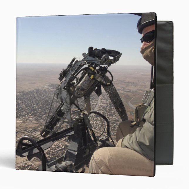 A crew chief looks for suspicious activity 3 ring binder (Front/Inside)