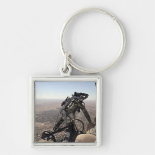 A crew chief looks for suspicious activity keychain