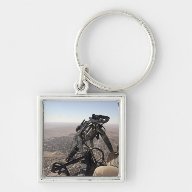 A crew chief looks for suspicious activity keychain (Front)