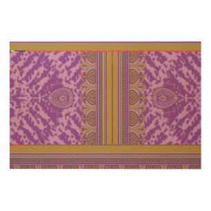 a cross stitch pattern with a purple and yellow b wood wall art