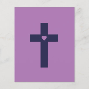 A cross with heart