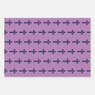A cross with heart wrapping paper sheets
