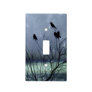 A Crow Fantasy Light Switch Cover