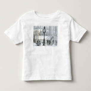 A Crowd Admires a Pneumatic Clock Toddler T-shirt