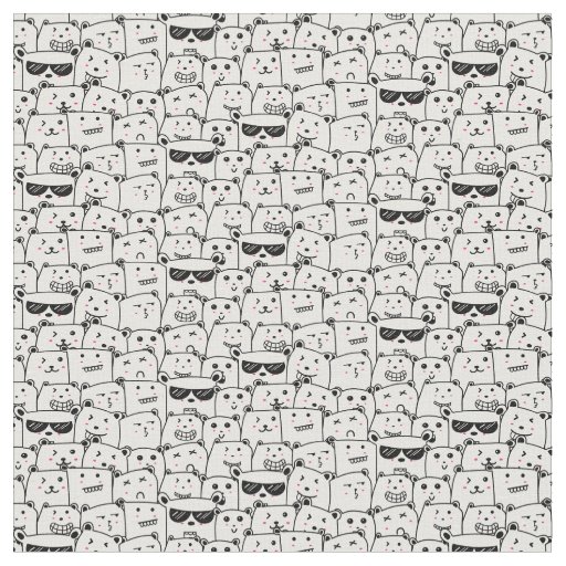 A Crowd of Bears Fabric