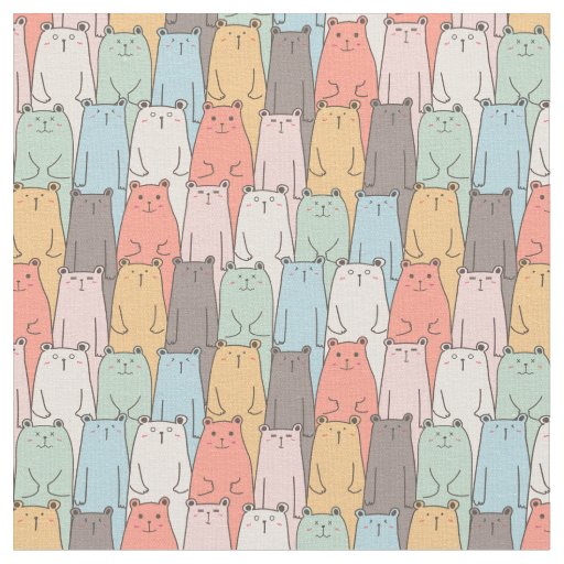A Crowd of Bears Fabric