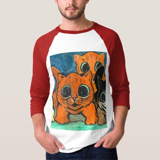 A Crowd of Cats by Louis Wain T-Shirt (Front)