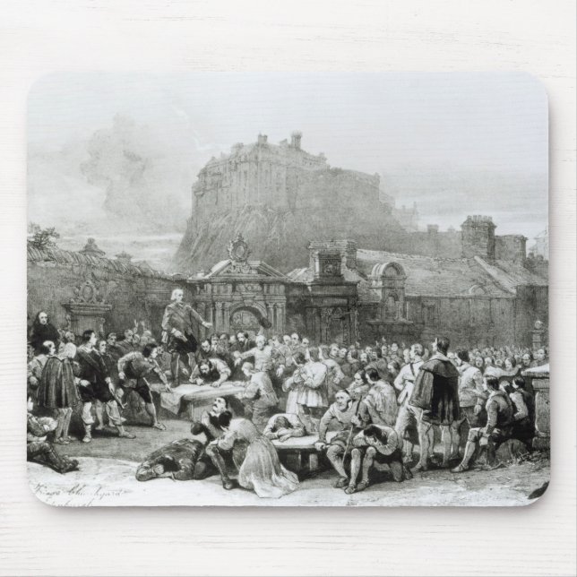 A Crowd Queues to Sign the National Covenant Mouse Pad (Front)