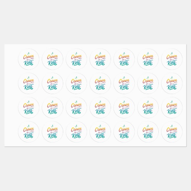 A Crown for a King Kids' Labels (Sheet)