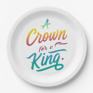A Crown for a King Paper Plates