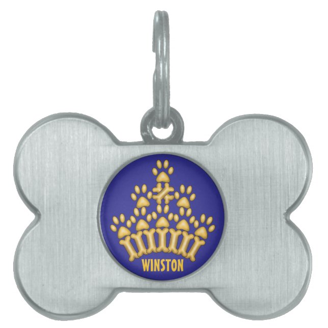 A Crown for Dogs Pet Tag (Front)