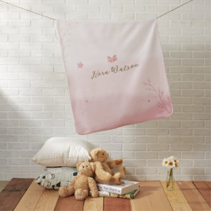"A Crown For Princess" Pastel Shade Baby Girl Blanket