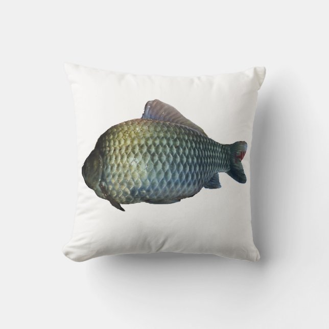 a crucian carpa throw pillow (Front)