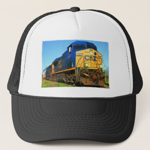 A CSX Train Trucker Hat