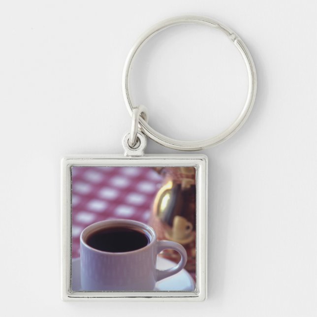A cup of Arabic Coffee. Syria. The Middle Keychain (Front)