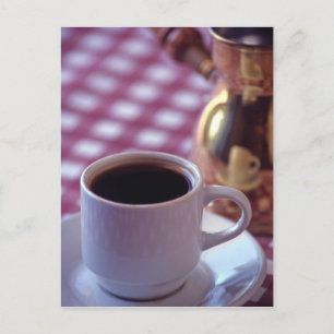 A cup of Arabic Coffee. Syria. The Middle Postcard