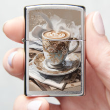 A Cup of Cappuccino Abstract Art #1