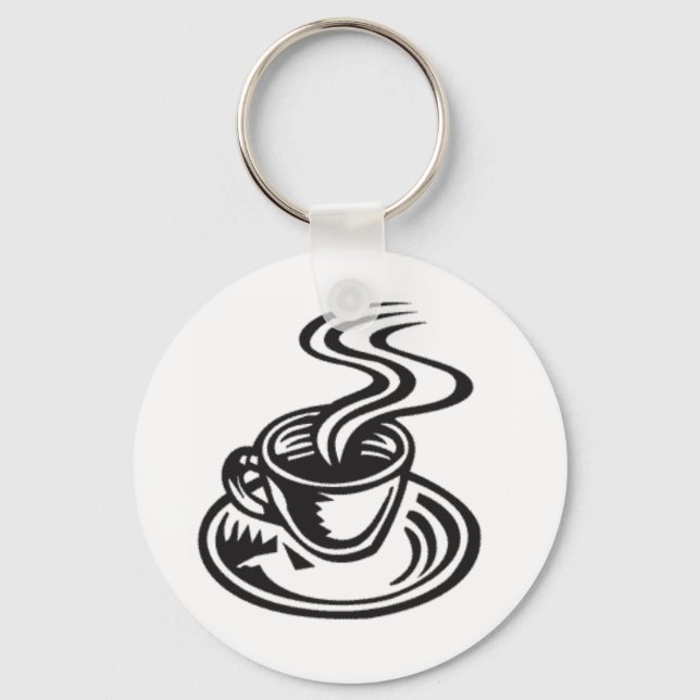 A Cup Of Coffee Is The Key Keychain (Front)