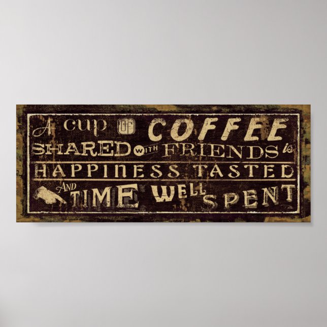 A Cup of Coffee Shared With Friends Poster (Front)