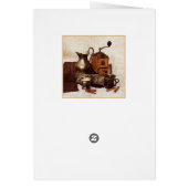 A cup of coffee - still life with coffee mill cards (Back)