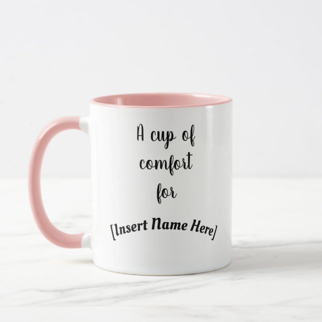 A Cup of Comfort Personalized Coffee Mug 11oz (Left)