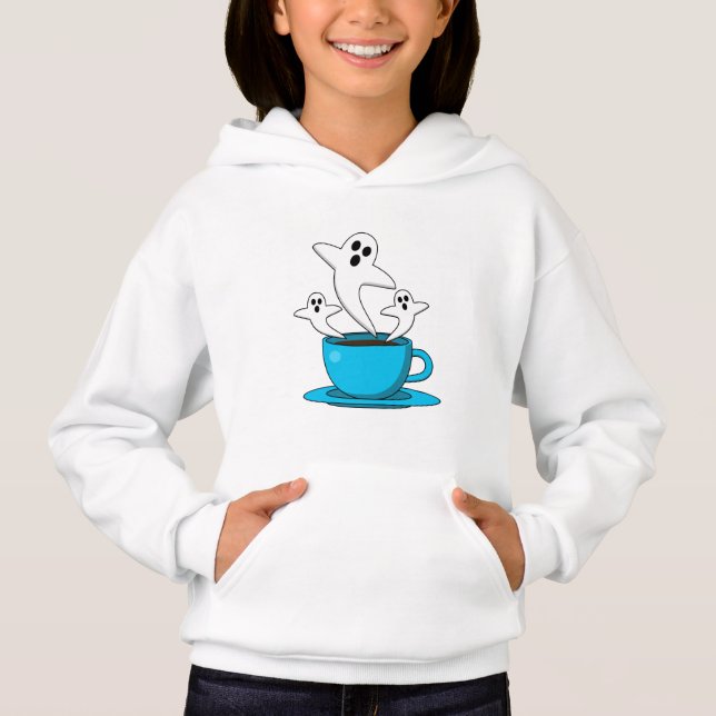 A Cup of Ghost Smoking Coffee Hoodie (Front)