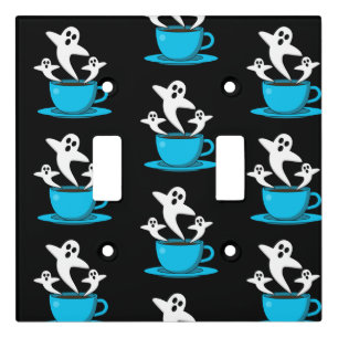 A Cup of Ghost Smoking Coffee Light Switch Cover